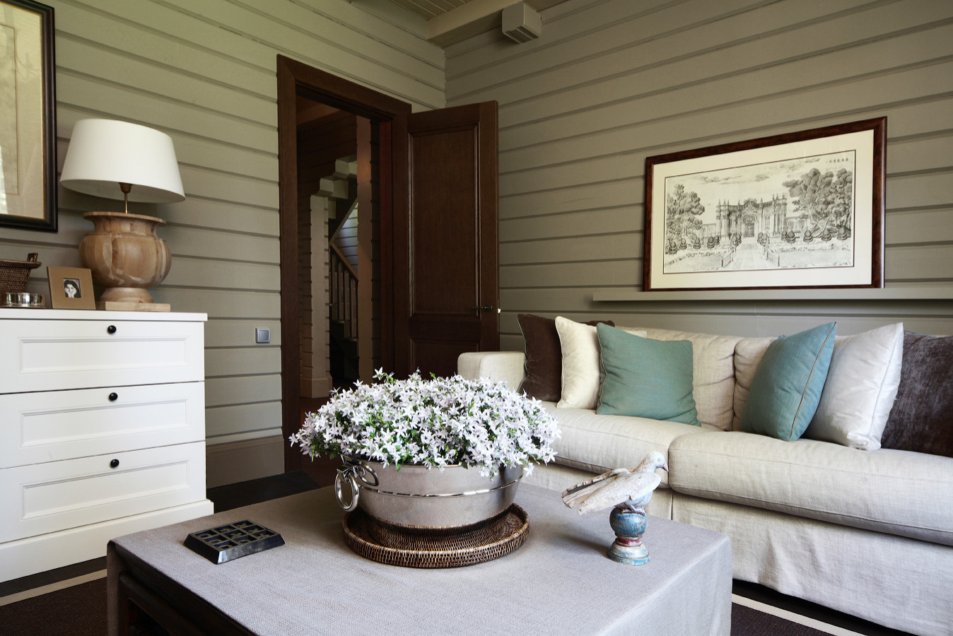 Houzz тур: Дом в духе русской дачи в красках, заимствованных у природы