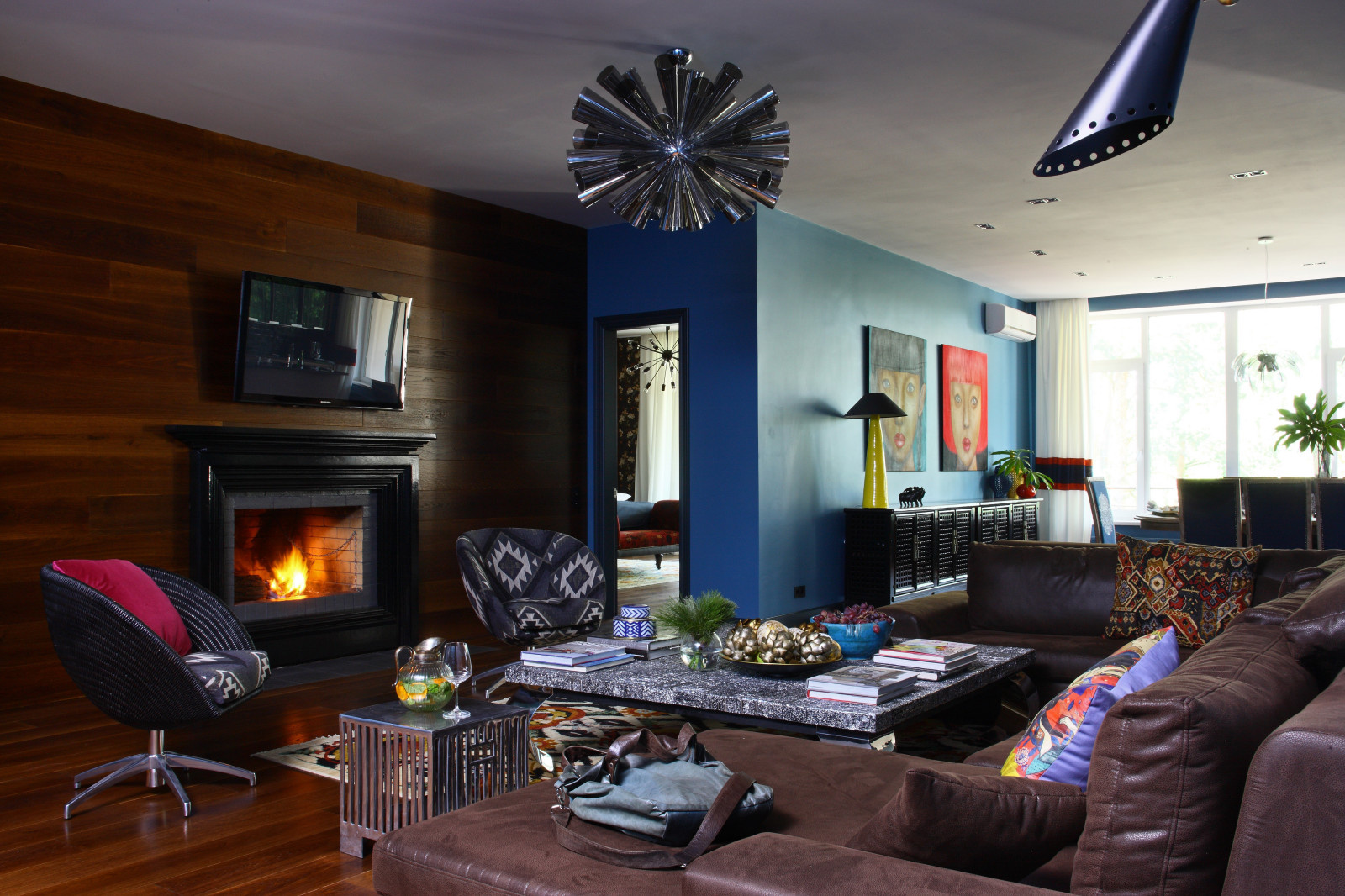 Синяя квартира в Подмосковье