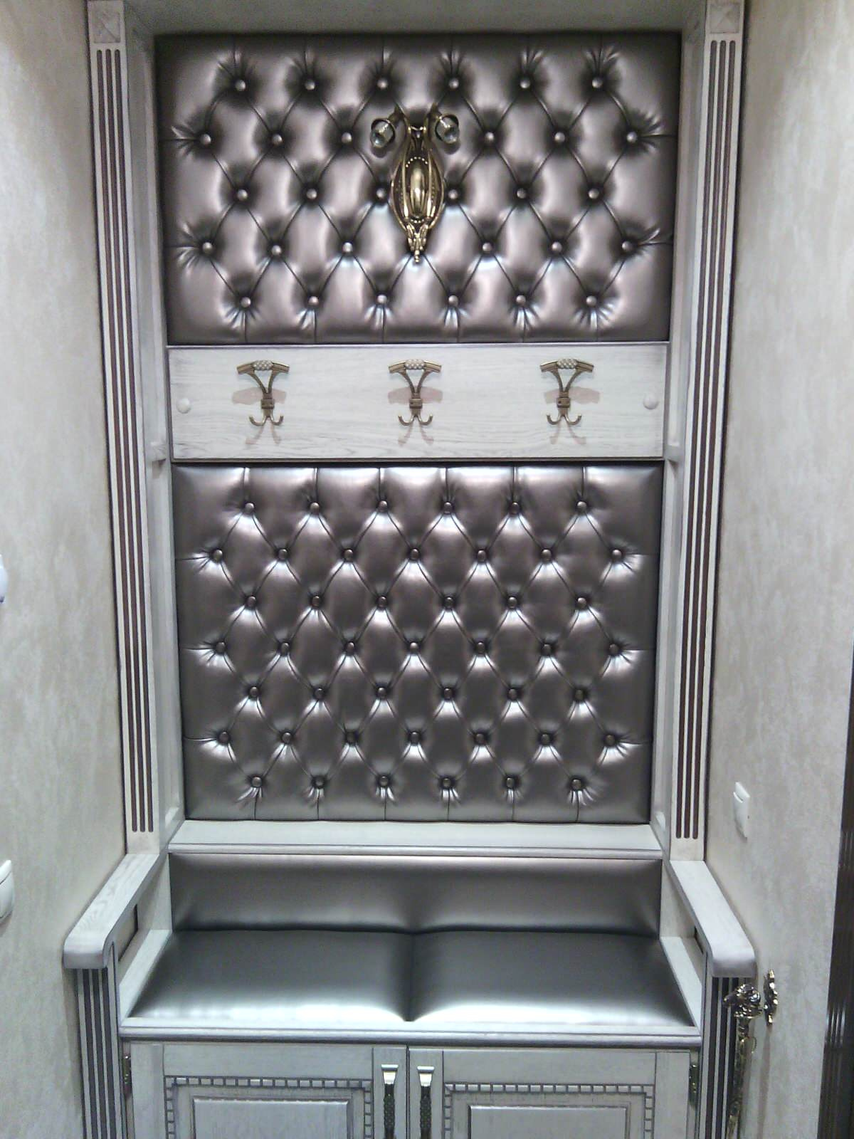 Leather wall tiles