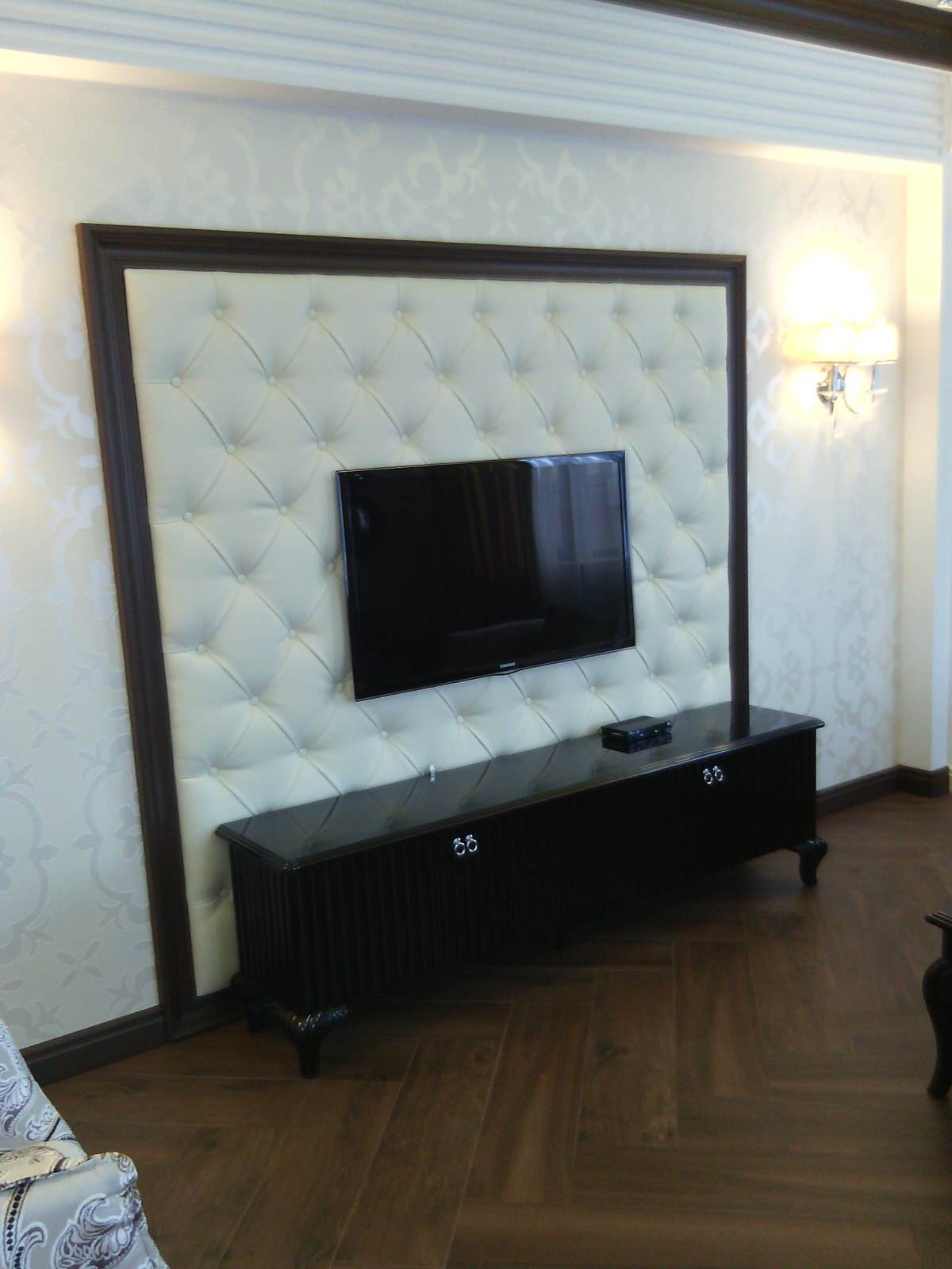 Leather wall tiles