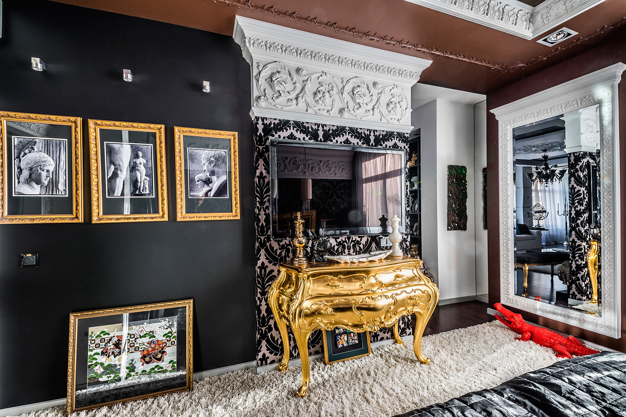 Съёмка интерьера квартиры в стиле фьюжн.