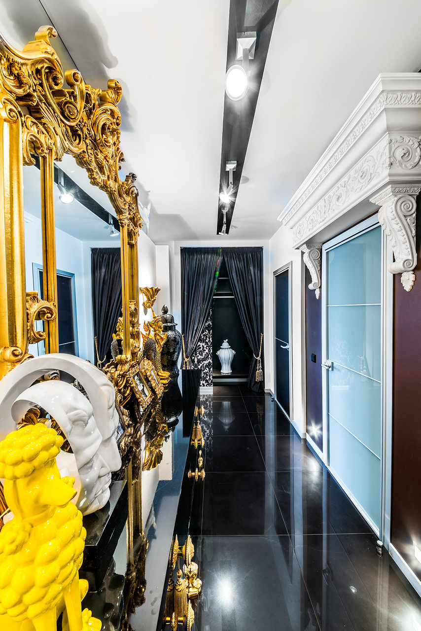 Съёмка интерьера квартиры в стиле фьюжн.