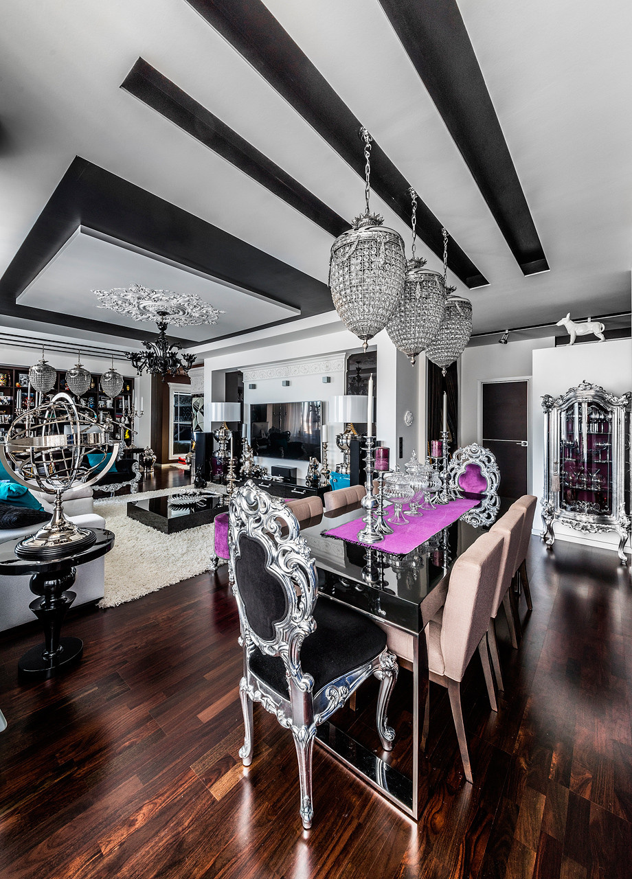 Съёмка интерьера квартиры в стиле фьюжн.