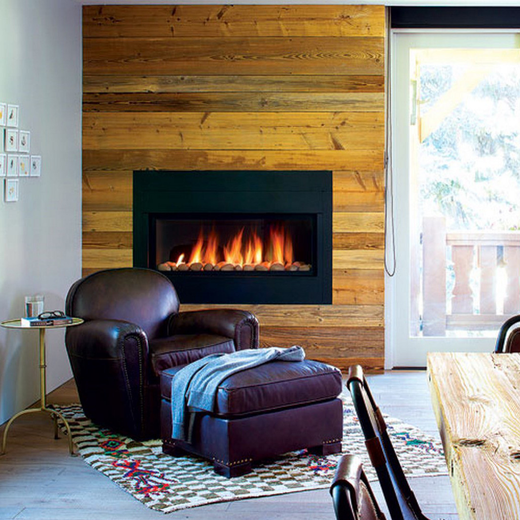 Отделка деревом интерьера в стиле лофт