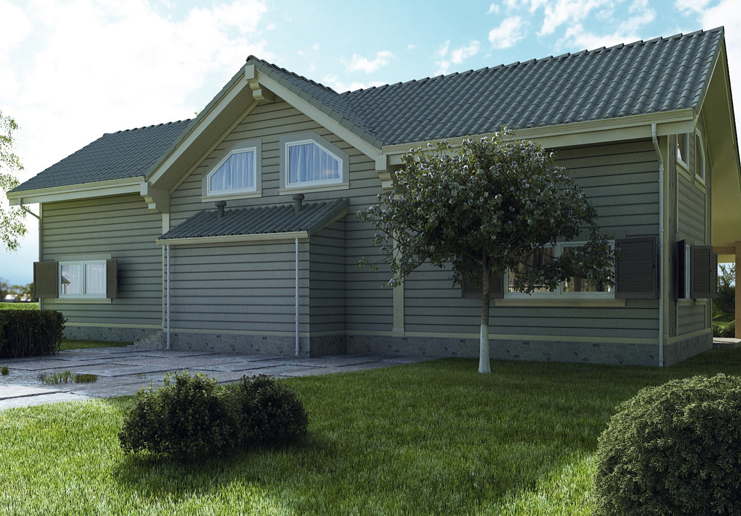 Каркасный дом.