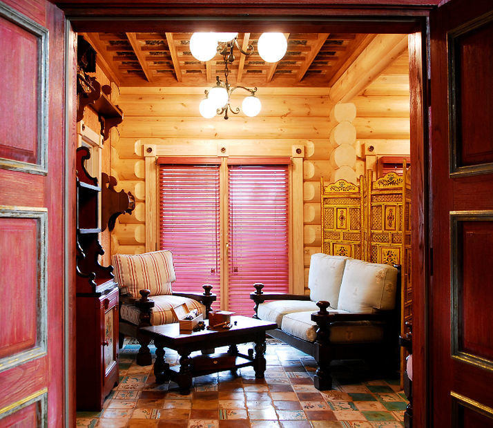 Деревянный дом 550 кв.м. в русском стиле