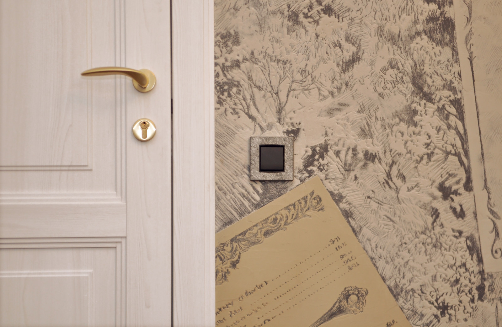 Сграффито крупным планом