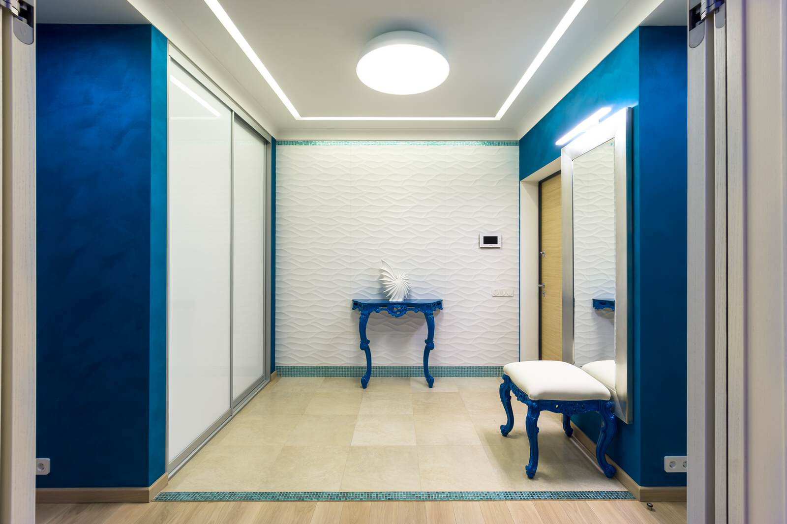Houzz тур: Квартира в оттенках синего для влюбленных в море