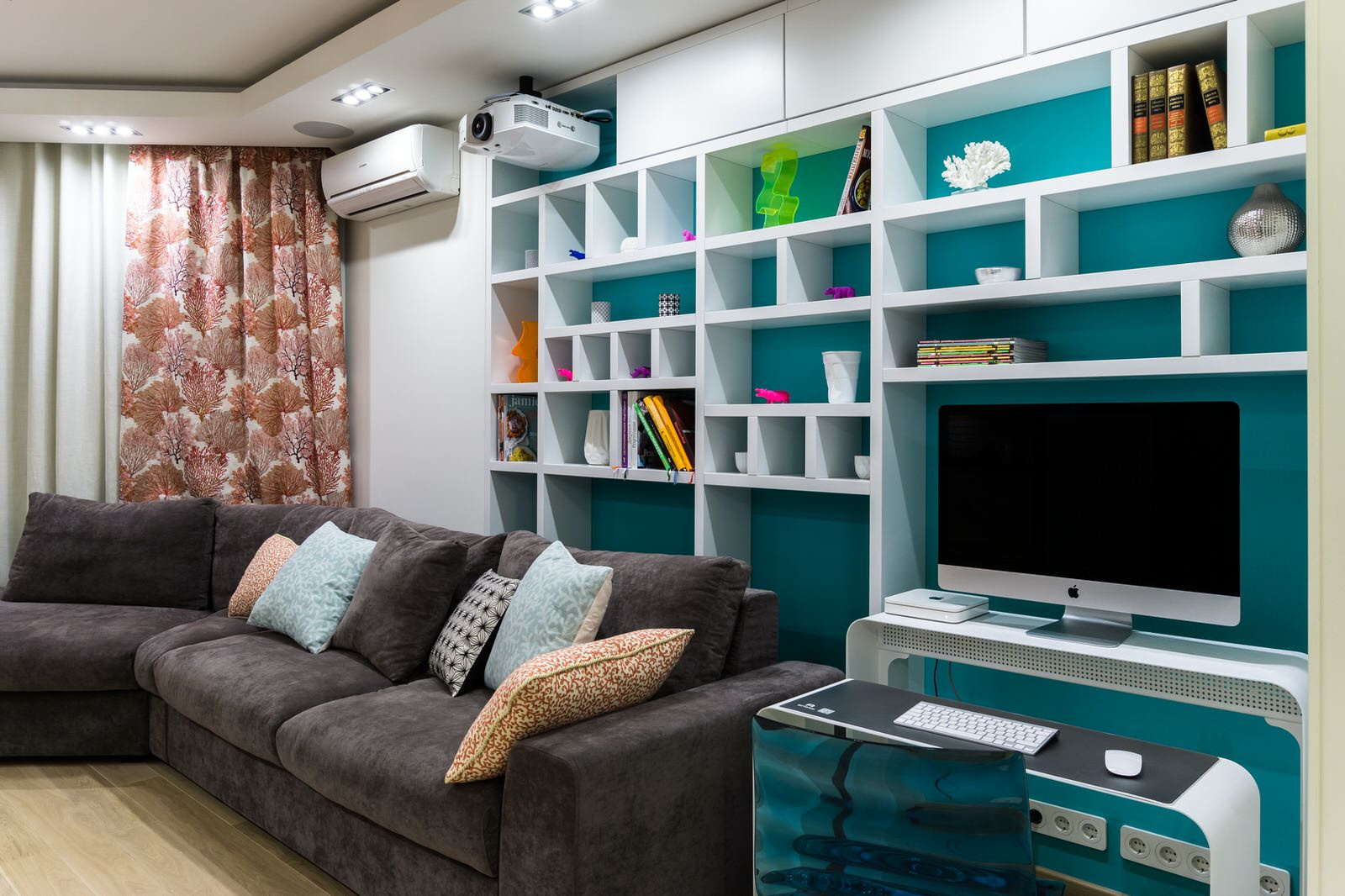 Houzz тур: Квартира в оттенках синего для влюбленных в море