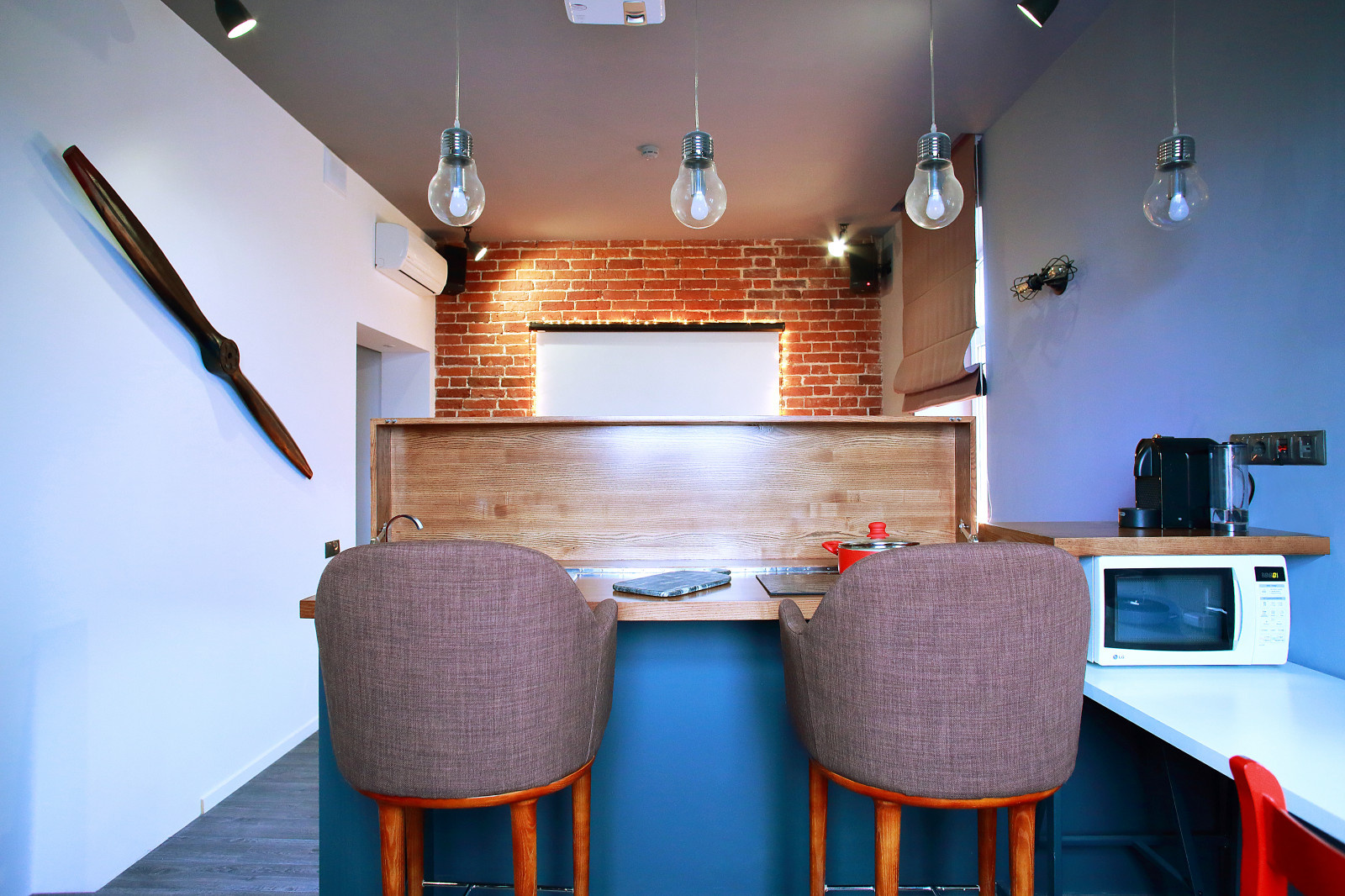 Кухня-гостиная 15 кв м – дизайн для двоих