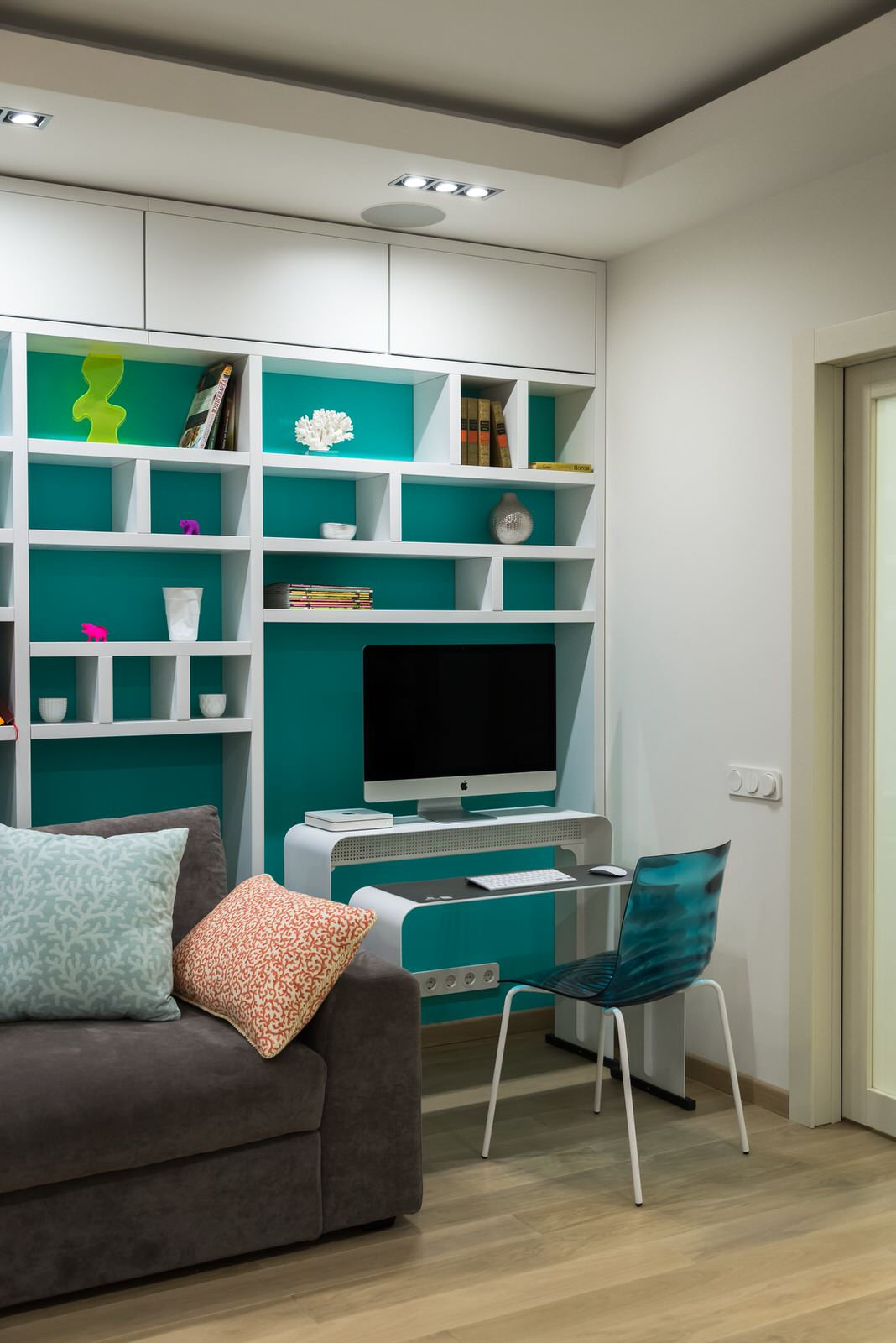 Houzz тур: Квартира в оттенках синего для влюбленных в море
