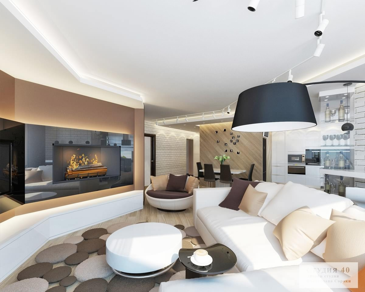 Интерьер квартиры по ул. Луначарского