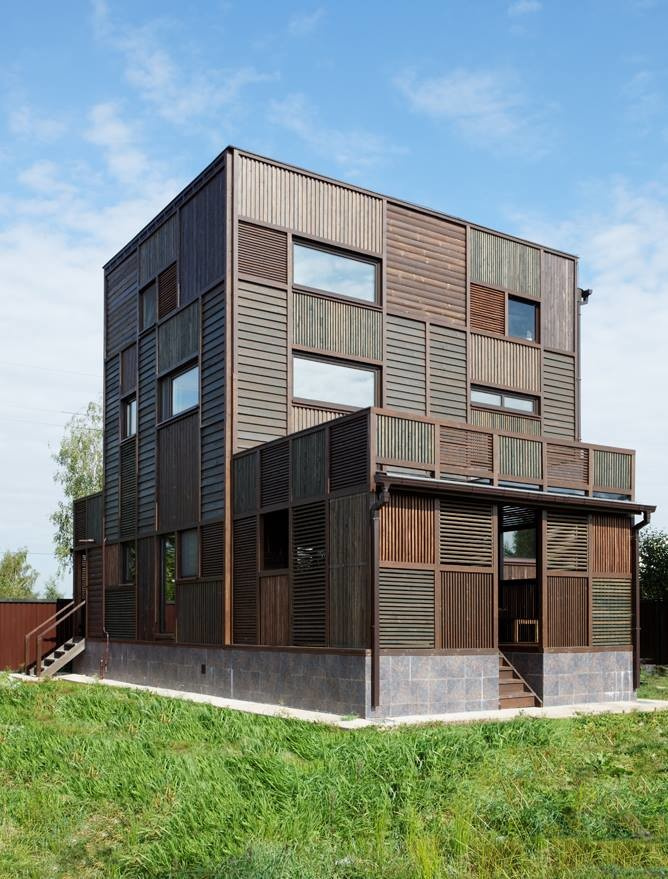 Wood Patchwork House