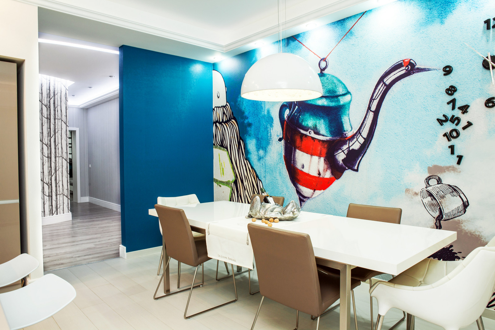 Квартира 250 м2 "Зима в скандинавском лесу"