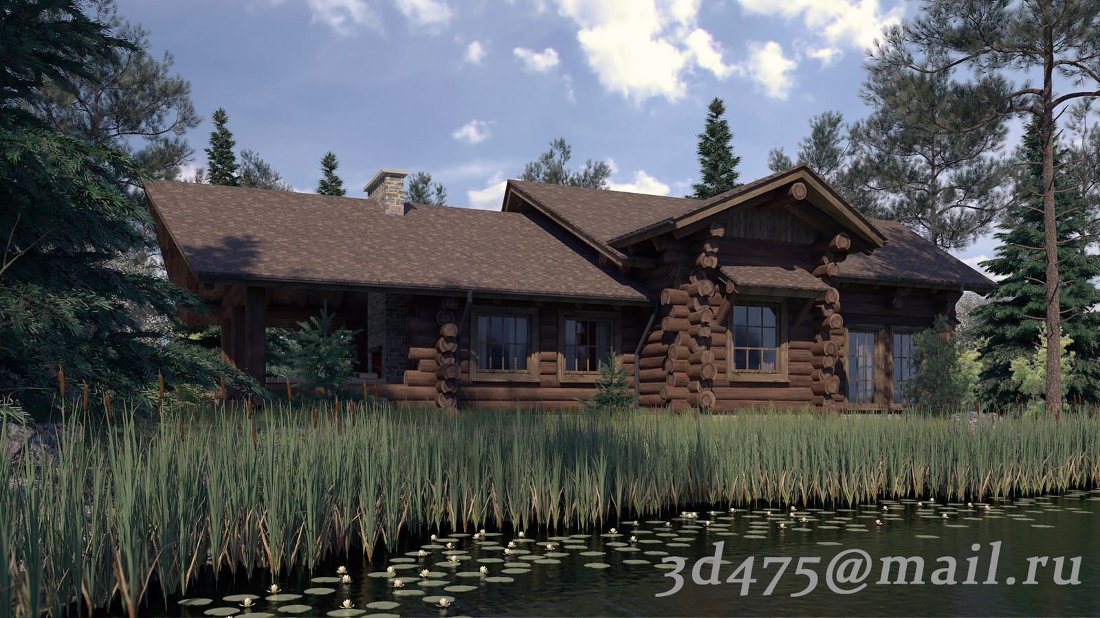 проект дома, ручная рубка.