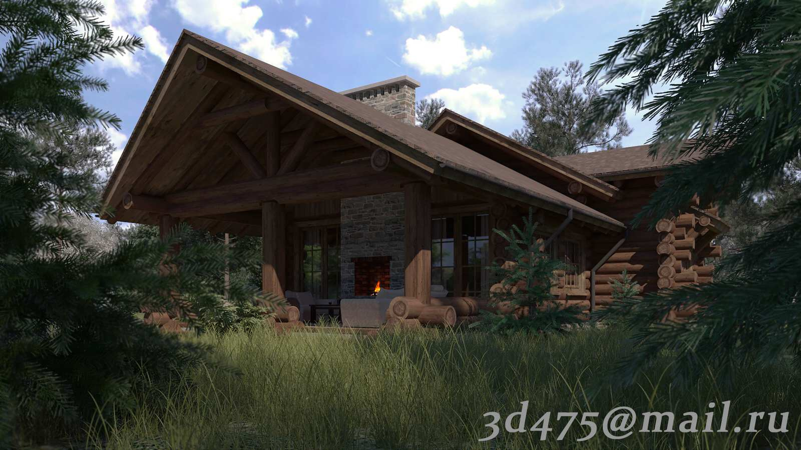 проект дома, ручная рубка.