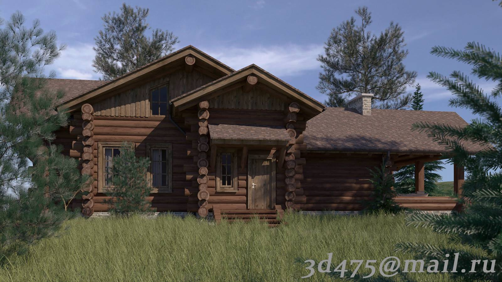 проект дома, ручная рубка.