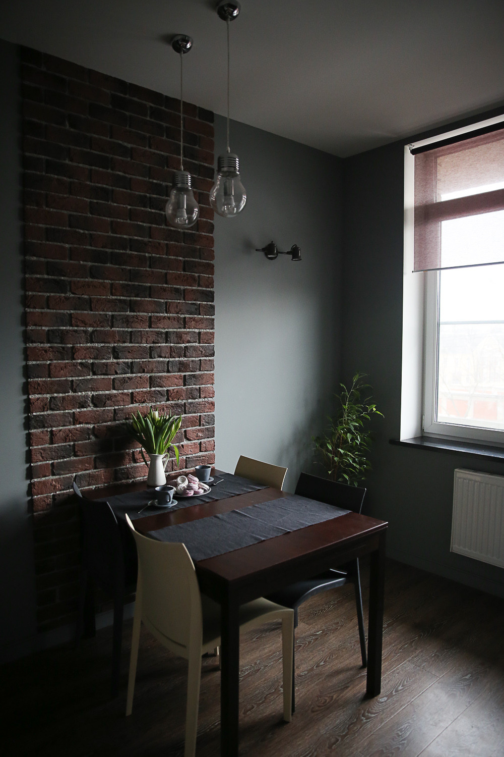 Дизайн интерьера 1-комнатной квартиры в индустриальном стиле