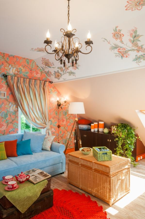 Гостиная в стиле русского прованса