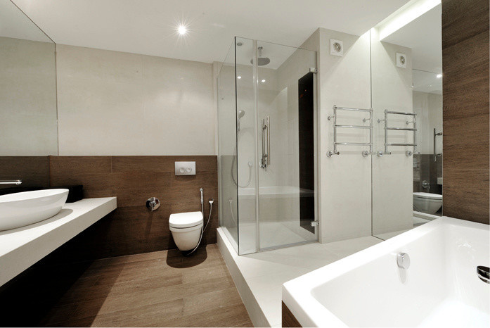 современная квартира в типовом доме Москвы