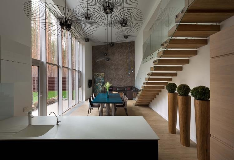 Houzz Украина: Дом-куб среди сосен в стиле эко-минимализма