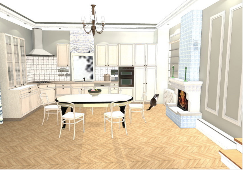 Обложка проекта: Загородный дом в стиле русской усадьбы