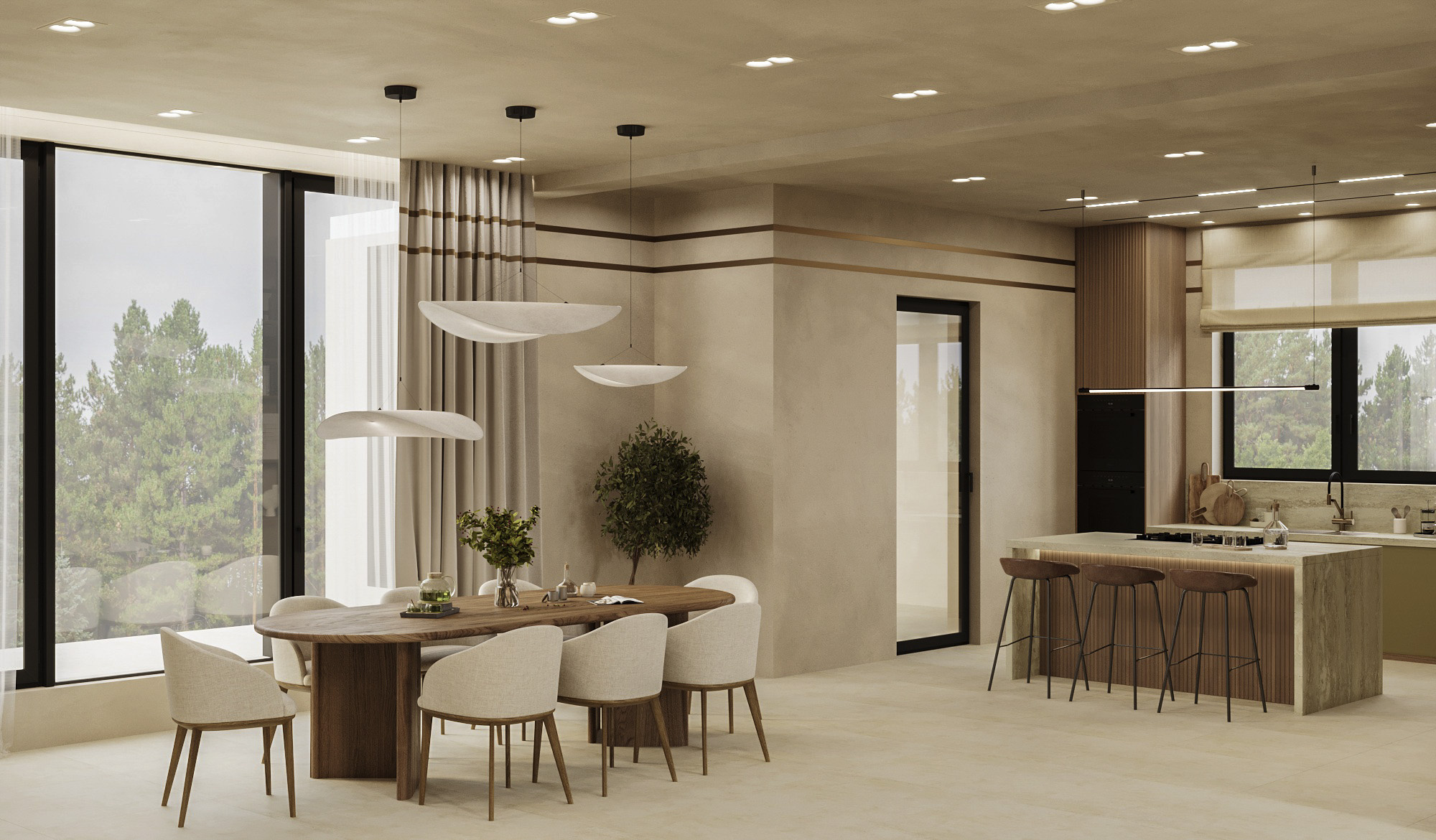 Коттедж Кратово 1й этаж