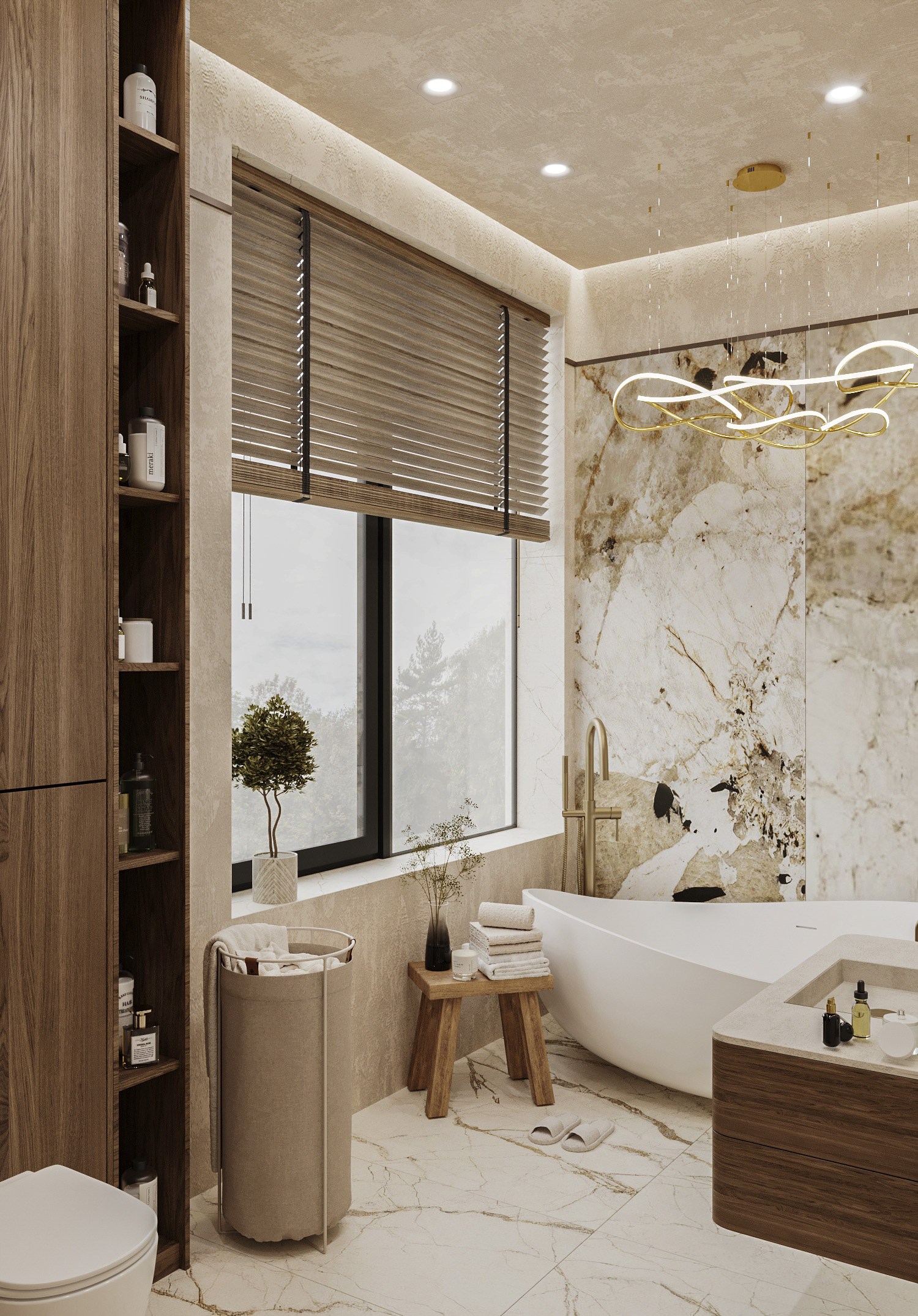 Мастер спальня в коттедже Кратово