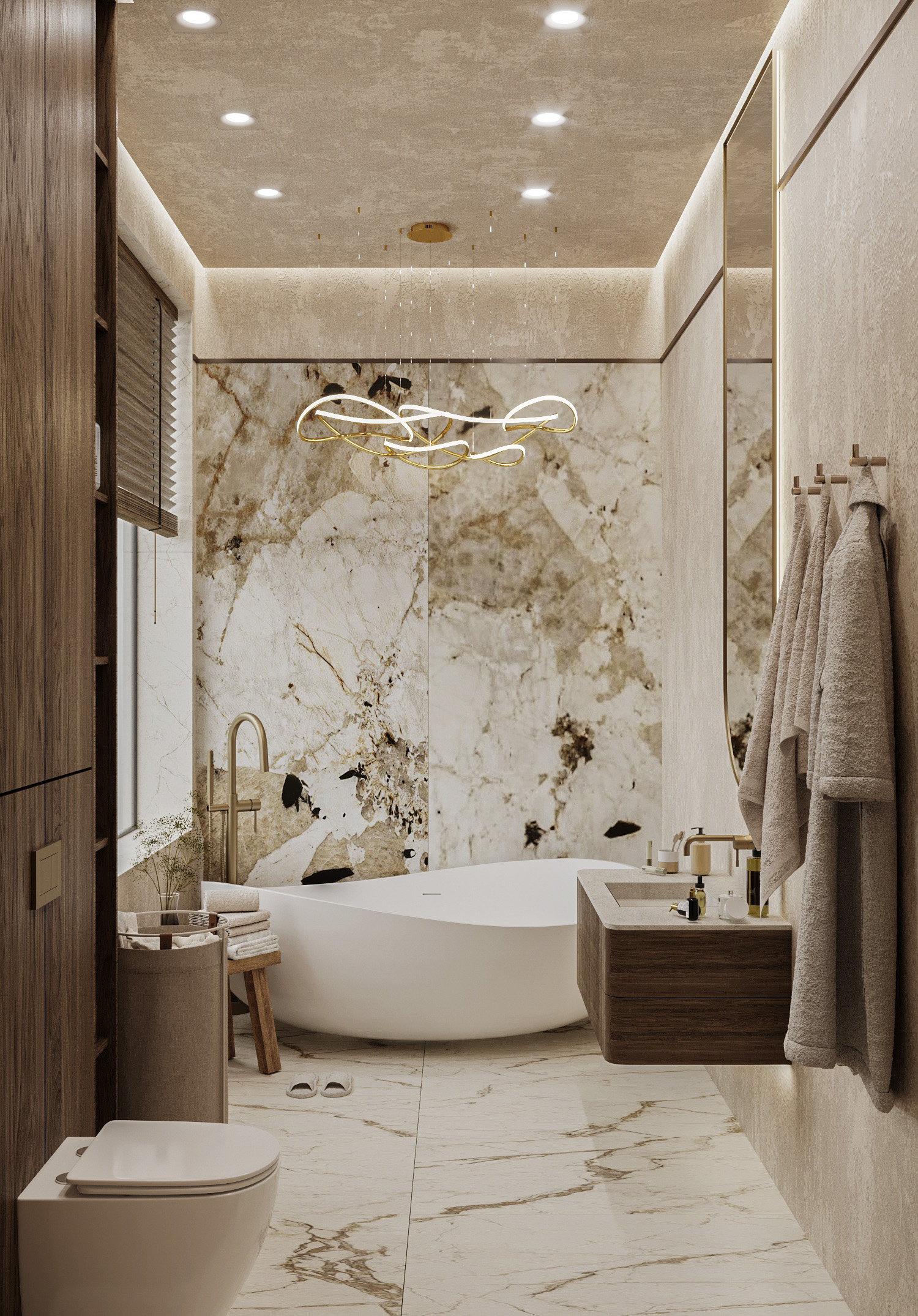 Мастер спальня в коттедже Кратово