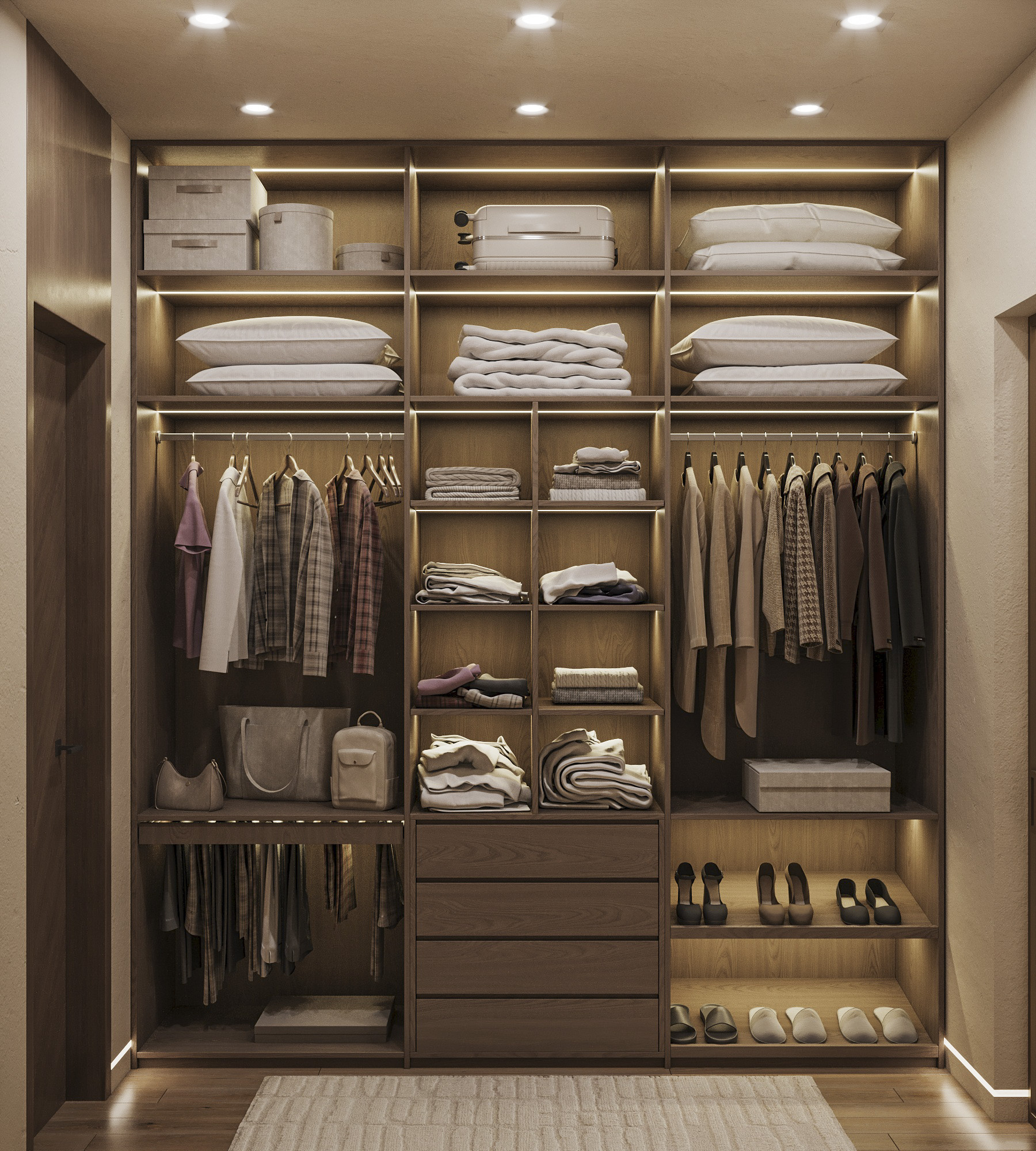 Мастер спальня в коттедже Кратово