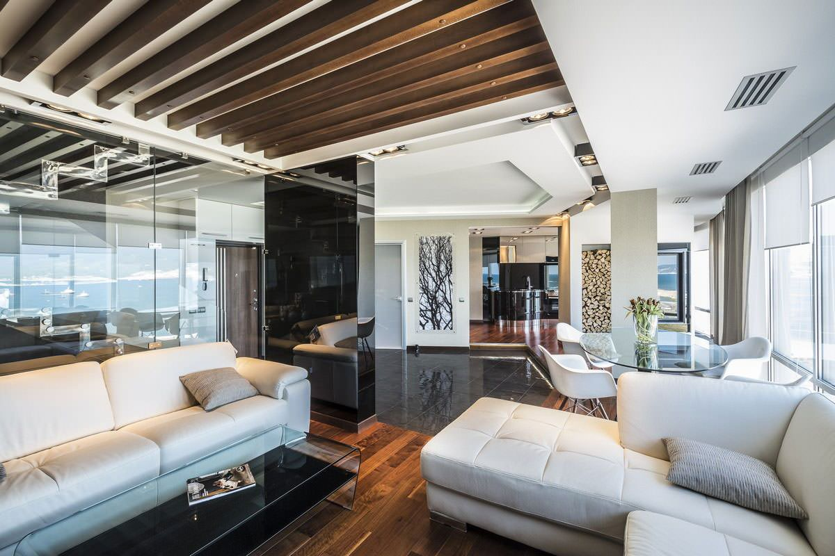 Houzz тур: Интерьер с видом на бухту в Новороссийске