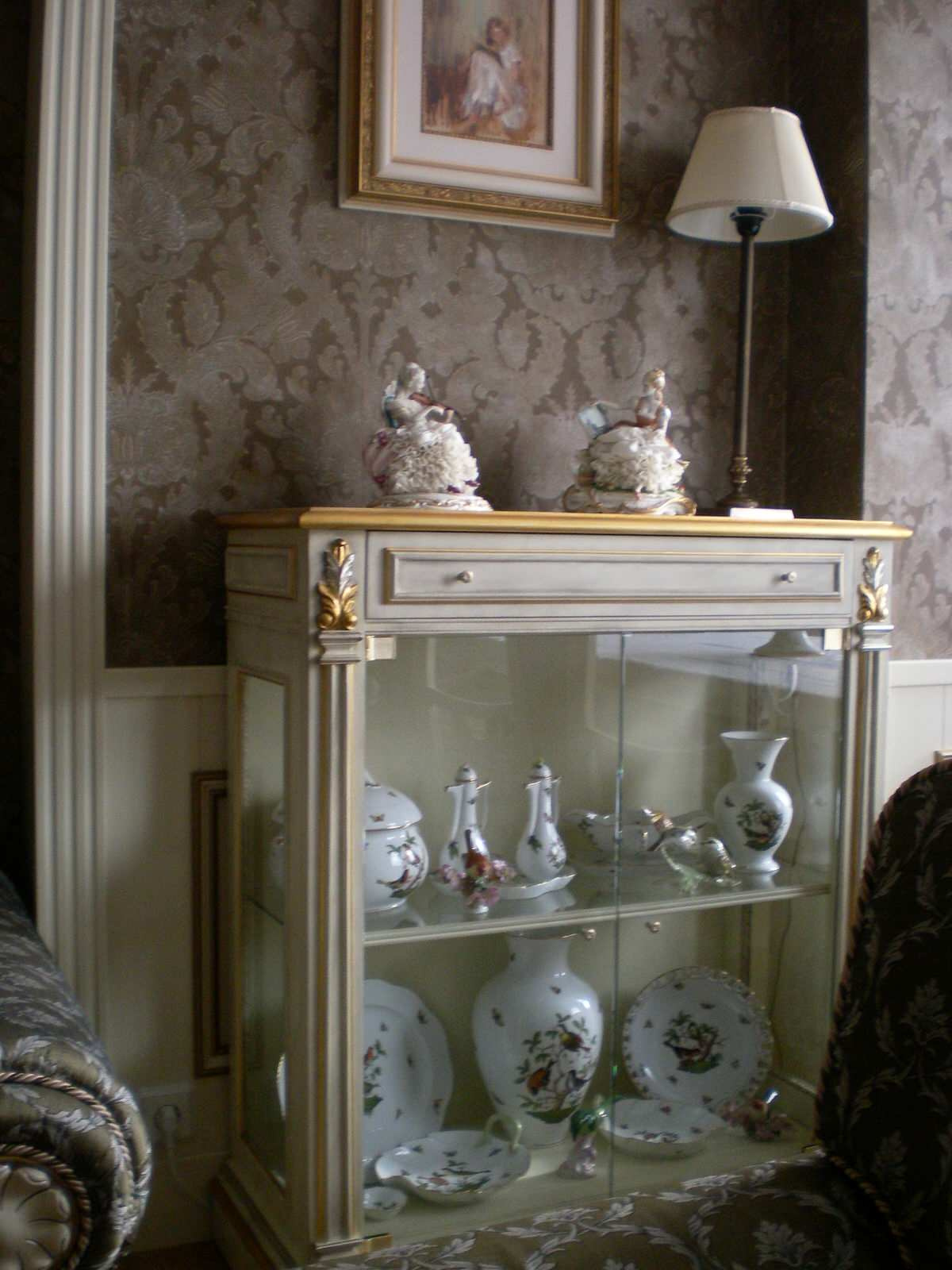 гостинная-кухня в классическом стиле