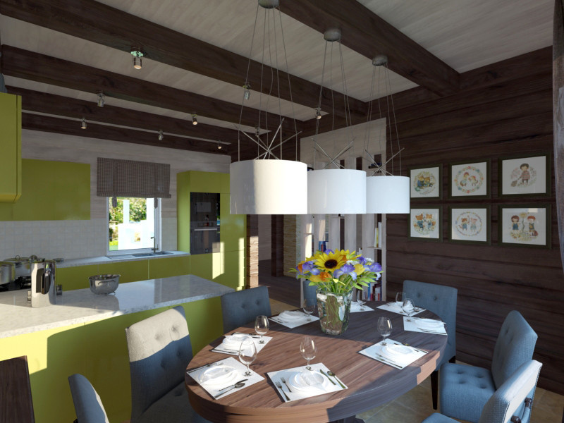 Интерьеры коттеджа в подмосковье