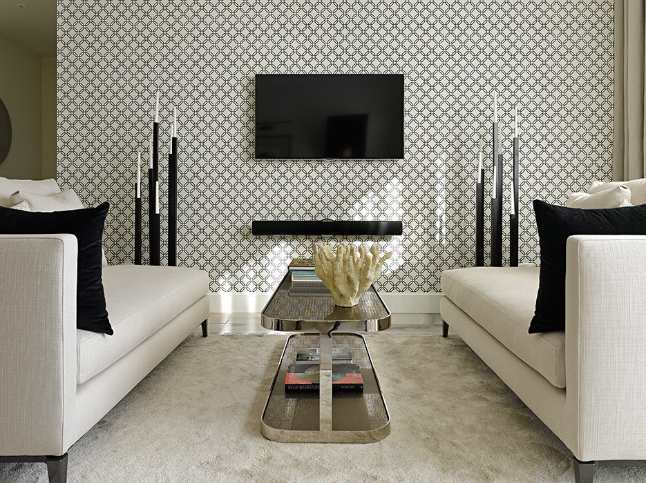 Houzz тур: Парадный интерьер с замаскированной кухней