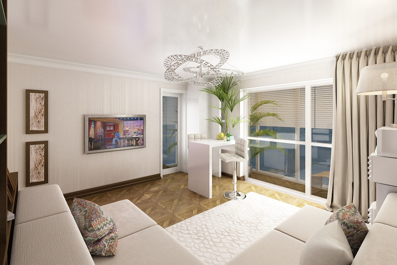 Типовая квартира - студия 1И4, 26 м.кв