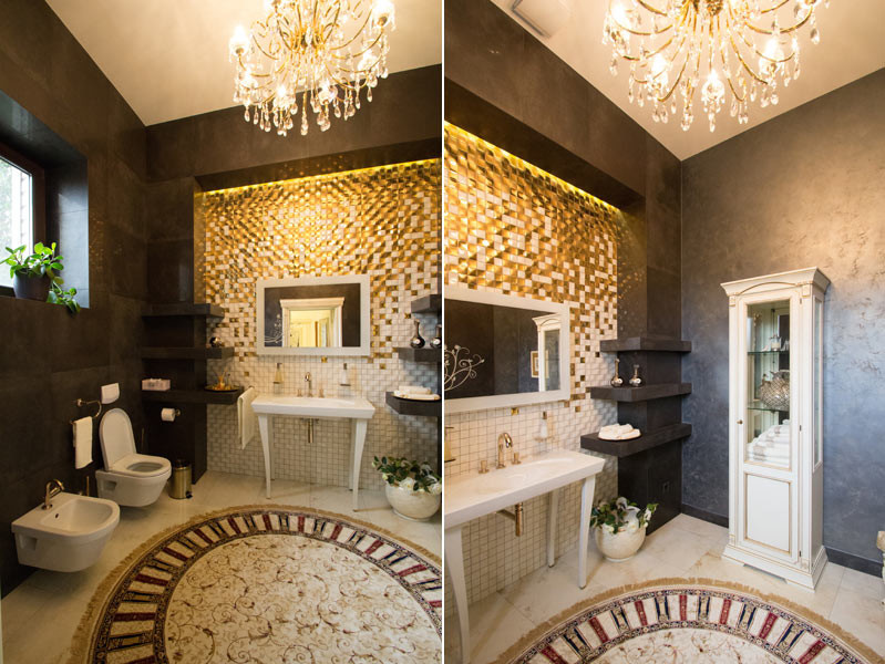 Дом с водопадом