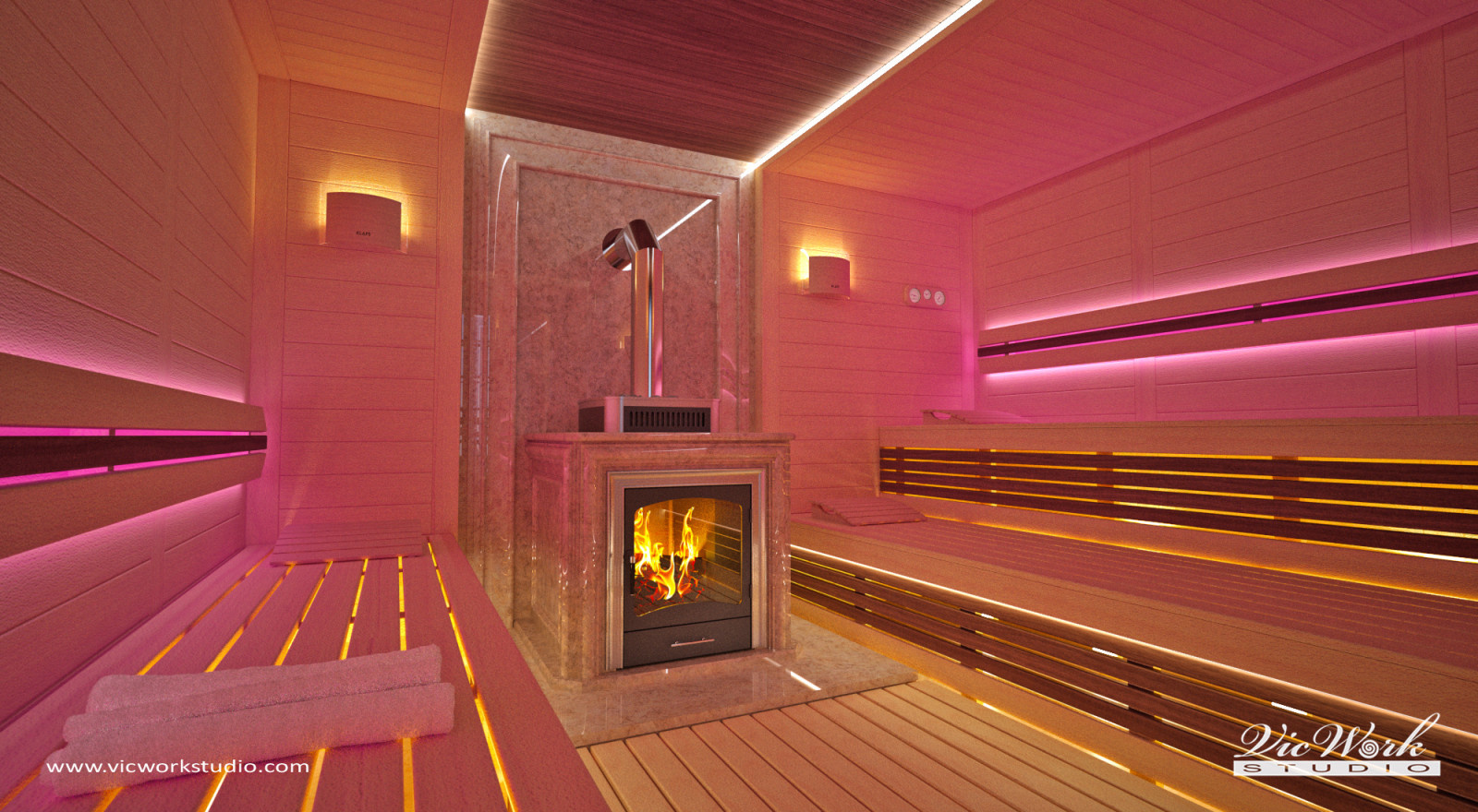 SPA zone. H Residence interiors