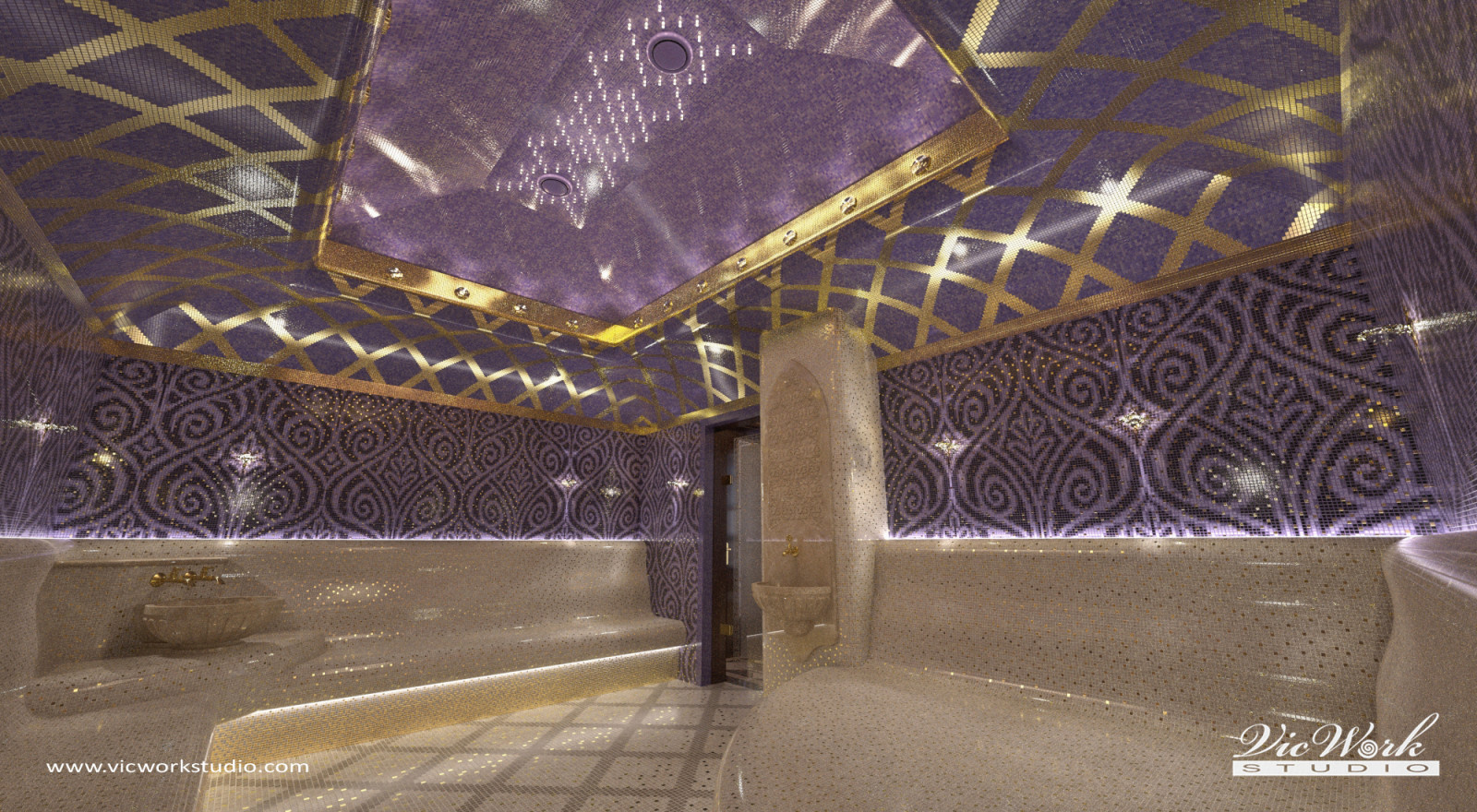 SPA zone. H Residence interiors