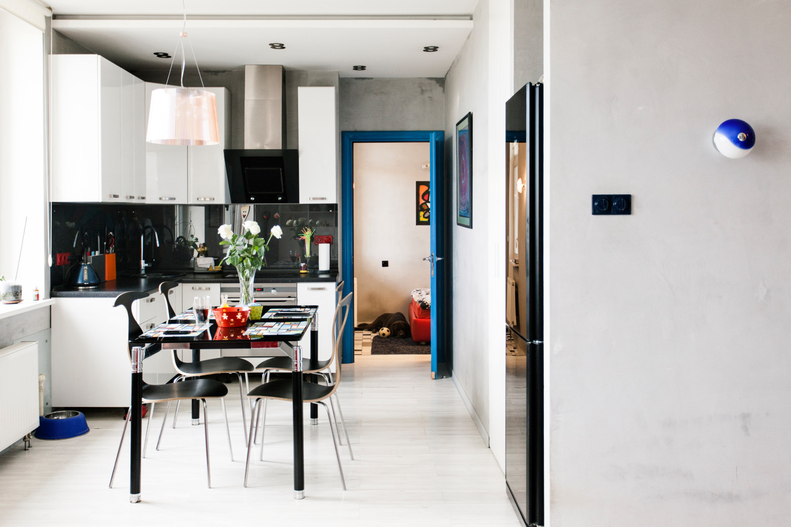 В гостях: Квартира с граффити и двумя добродушными собаками