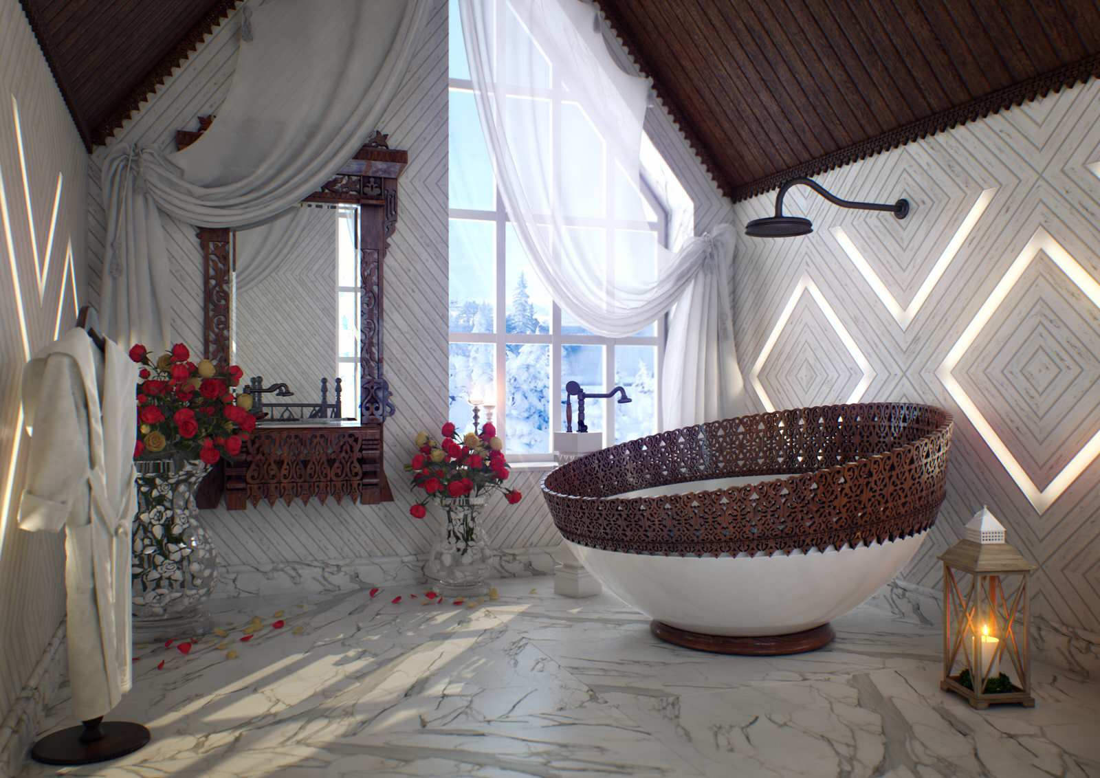 Концепт ванной комнаты "Дамская душа"