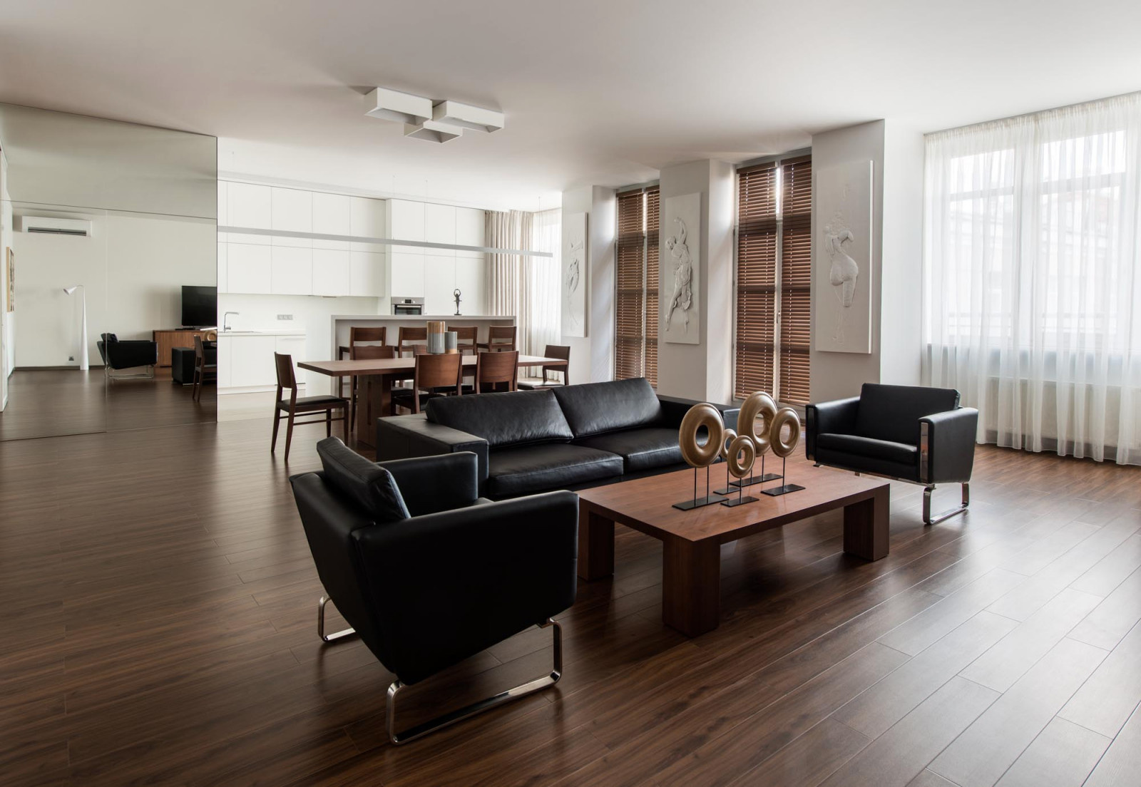 Интерьер квартиры в ЖК "Фурманный переулок, дом 8" 155 М2