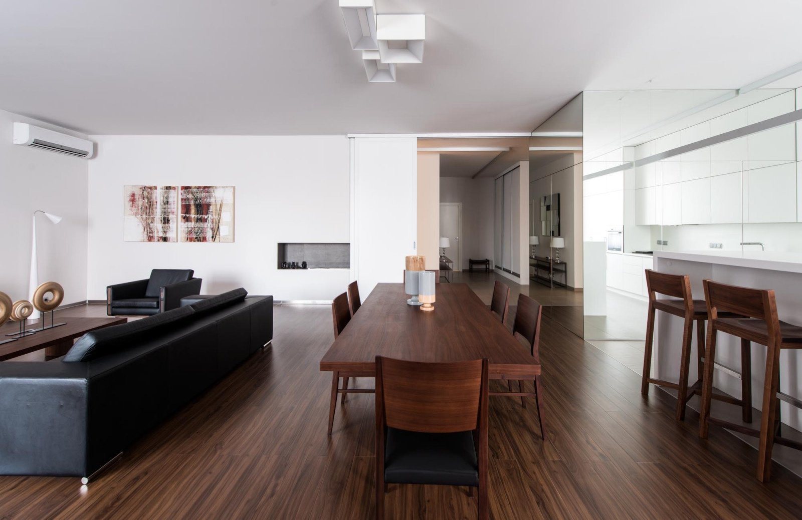 Интерьер квартиры в ЖК "Фурманный переулок, дом 8" 155 М2