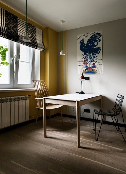 Квартира- студия: солнечное решение для северной стороны.