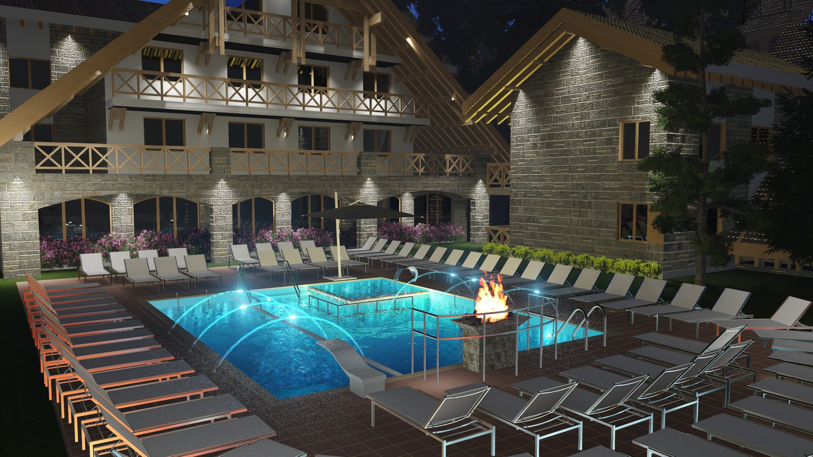 Тау Спа центр Алматы, общественный бассейн