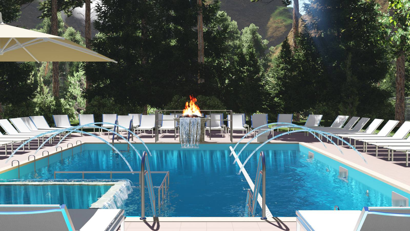 Тау Спа центр Алматы, общественный бассейн