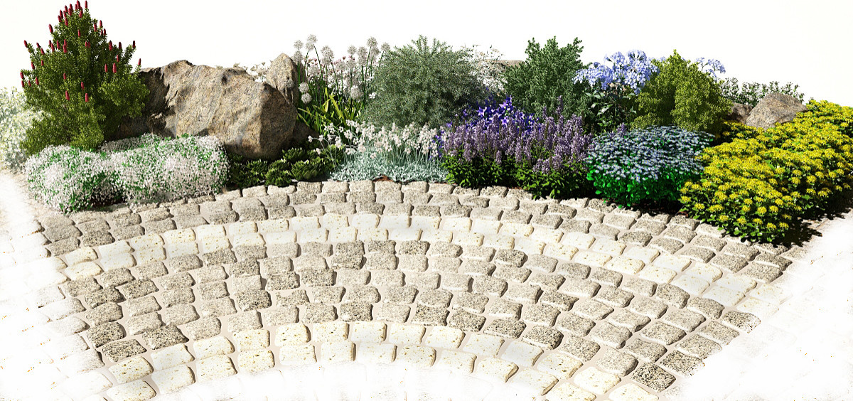 Рокарий в зоне отдыха