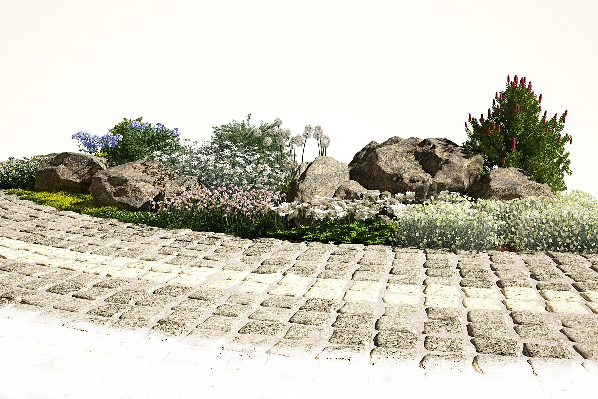 Рокарий в зоне отдыха