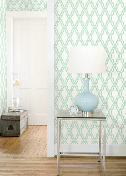 Геометрический орнамент в обоях.