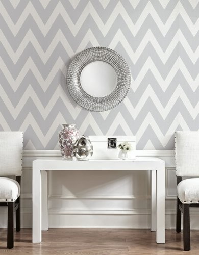 Геометрический орнамент в обоях.