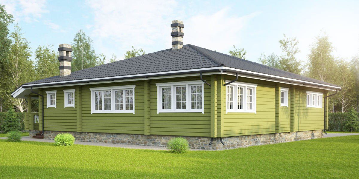 Дом из клеёного бруса Chalet Style 155